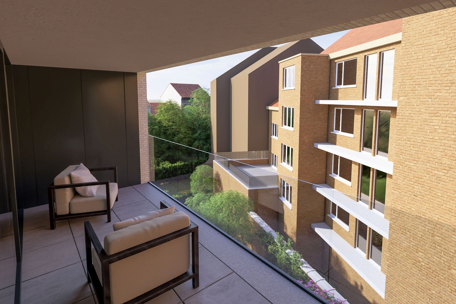 Gelijkvloers  nieuwbouwappartement met 2 slaapkamers en zonnige tuin nabij de Zee te Oostende ! - foto 3