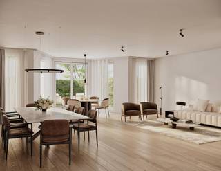 Welkom bij nieuwbouwproject LOGGIA, gelegen in de Antwerpse Harmoniewijk. <br /><br />Het gebouw, ontworpen door B+ Architects, gaat naadloos op in de omgeving en betekent een schitterende meerwaarde voor de rustige en residentiële buurt. <br /><br />LOGGIA biedt een ruime variëteit aan appartementen met één tot vier slaapkamers. Vanop de zuid-west georiënteerd terrassen aan de achterzijde is er een prachtig zicht op de tuinen van de gelijkvloerse appartementen. Daarbovenop zorgt de achterliggende gemeenschappelijke tuinzone voor een extra groen binnengebied.<br /><br />De 23 wooneenheden worden vakkundig afgewerkt volgens een lastenboek. Alle units maken gebruik van een collectief verwarmingssysteem met warmtepomp in combinatie met zonnepanelen. Het systeem garandeert een energie-efficiënte werking en minimaliseert de ecologische voetafdruk van de toekomstige bewoners. <br /><br />Indeling A.0.1: Inkomhal met separaat toilet. Ruime leefruimte met zicht op de zuid-west georiënteerde tuin. Open keuken met eiland voorzien van alle gebruikelijke toestellen. Berging met aansluitingen wasmachine en droogkast. Twee slaapkamers met ruimte voor een dressingkast. Badkamer met dubbele wastafel en douche-bad combinatie.<br /><br />De ondergrondse verdieping biedt autostaanplaatsen die voorzien zijn van elektrische laadpunten. Voor de fietsers wordt een kwaliteitsvolle ruime fietsenstalling voorzien. <br /><br />De werken zullen aanvangen in de zomer van 2023. <br /><br />LOGGIA is een ideale investering voor wie op zoek is naar een woning of een investeringspand. De Harmoniewijk, vlakbij het Harmonie- en Koning Albertpark, is een perfecte uitvalsbasis in de Stad en biedt de perfecte balans tussen de rust en stilte van de omgeving en het bruisende Stadsleven.