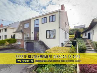 1ste bezoekdag dinsdag 28 april! Inschrijven kan via www.nobels.be onder referentienummer 4340331.RUIME GEZINSWONING met 4 SLAAPKAMERS, gelegen op...