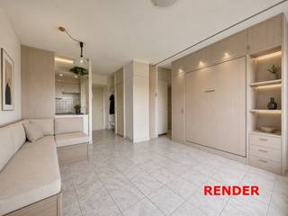 Deze studio is gelegen op de zesde verdieping van het domein Laguna Beach, een uniek privédomein van ruim 6 hectare in Knokke en Heist. Dankzij de uitzonderlijke ligging geniet U hier van een rustige en groene omgeving, terwijl de zeedijk, het strand en het Directeur-Generaal Willemspark zich op wandelafstand bevinden.<br /><br />Laguna Beach staat bekend om zijn prachtig onderhouden park, het private strand aan het meer van Heist en het binnenzwembad, waardoor bewoners het hele jaar door kunnen genieten van een aangename en ontspannen leefomgeving. Het domein biedt een unieke combinatie van natuur, rust en nabijheid van de kust.<br /><br />De studio beschikt over een praktische indeling met bijzonder veel opbergruimte, wat zorgt voor optimaal wooncomfort. De leefruimte sluit aan op een ruim terras waar U kunt genieten van een prachtig open uitzicht. Dankzij de ligging op de zesde verdieping profiteert U bovendien van een aangename lichtinval en een gevoel van ruimte.<br /><br />Een bijkomende troef is de conforme elektrische installatie, waardoor de woning onmiddellijk instapklaar is en voldoet aan de huidige normen.<br /><br />Deze studio vormt de ideale uitvalsbasis als tweede verblijf aan zee, investering of compacte vaste woonst voor wie wil genieten van alles wat de Belgische kust te bieden heeft.<br /><br />Bent U op zoek naar een verzorgde studio op een unieke locatie vlak bij zee, natuur en tal van ontspanningsmogelijkheden? Neem vandaag nog contact met ons op voor meer informatie of een bezoek ter plaatse.