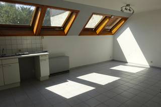 Deze studio bestaat uit een inkomhal met vestiairekast, leefruimte, open keuken, een slaaphoek en badkamer. Recent vernieuwde Veluxramen!Huurprijs te...