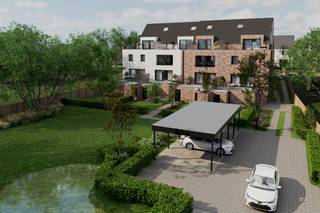 <p><strong>Ontdek Residentie "HOF TER VORST", een stijlvol nieuwbouwproject gevestigd te Veerle-Laakdal.<br /><br /></strong>Het project omvat <strong>12 energiezuinige appartementen</strong> met 1, 2 of 3 slaapkamers, waaronder 4 gelijkvloers appartementen met terras en private tuin, 4 appartementen (eerste verdieping) & 4 duplexappartementen.<br />Dankzij de hoogwaardige afwerking, veel lichtinval, gunstig E-peil, zonnepanelen, warmtepompen, vloerverwarming én vloerkoeling is residentie “HOF TER VORST” helemaal klaar voor de toekomst.<strong><br /><br />Dankzij de hoogwaardige afwerking, veel lichtinval, gunstig E-peil, zonnepanelen, warmtepompen, vloerverwarming én vloerkoeling is residentie “HOF TER VORST” helemaal klaar voor de toekomst. <br /><br />APPARTEMENT 8 situeert zich op de 1ste verdieping en heeft een (netto) bewoonbare oppervlakte van 85,67m². </strong></p>
<p>Het omvat o.a. 2 slaapkamers (van elk 12,5m²) en een West-gericht terras van 15,8m².<strong><br /><br />Privé parkeerplaatsen, carports & bergingen zijn beschikbaar en zijn verplicht bij aan te kopen tegen meerprijs.<br /></strong>Kelderberging: 5.000€ tot 8.500€<br />Parkeerplaats (ondergronds): 20.000€ - 25.000€<br />Carports (bovengronds): 15.000€<br />Parkeerplaats (bovengronds/ open): 7.500€<strong><br /><br />De fotorealistische beelden geven een weergave van een mogelijke inrichting - hier kunnen evenwel geen rechten uit geput worden.</strong></p>