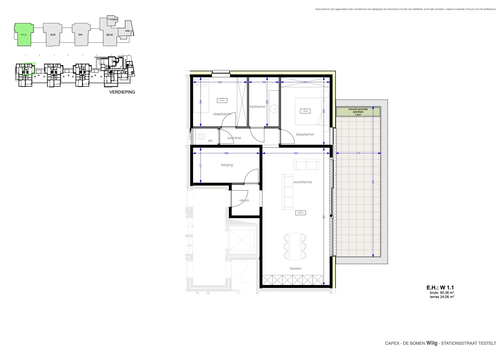 Ruim appartement 2 slpk met prachtig terras - foto 3