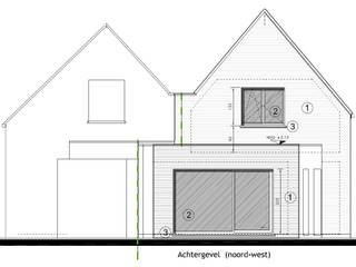 INDELING VAN DE WONINGGELIJKVLOERS- Inkomhal- Gastentoilet- Leefruimte met open keuken- Trap naar boven- Berging/wasplaats- Overdekte autostaanplaats...