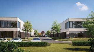 Nieuwbouw CASCO KMO Unit ca. 451m².<br />De units met zicht op het kanaal zijn tevens voorzien van een kantoorvloer en grote raampartijen. Ook in de andere units kunnen verdiepingsvloeren en eventueel extra raampartijen worden voorzien. De Units worden verkocht 100% onder het BTW stelsel, ook op het grond aandeel. De 12% registratie wordt dus geminimaliseerd tot slechtst 50€. De units zijn geschikt voor opslag, productie en ondersteunende kantoor/showroom functies. Toch nood aan een iets grotere bedrijfsgebouw? Op het perceel ernaast worden Built-to-Suit gebouwen opgetrokken.