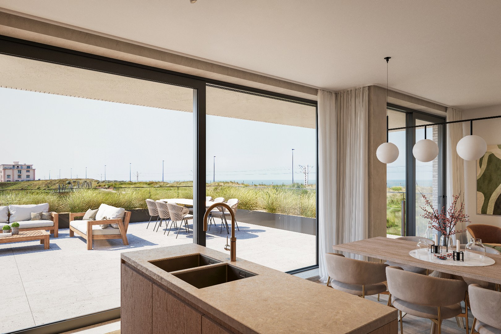 Exclusief nieuwbouwappartement met fenomaal terras en duin- en zeezicht! - foto 2