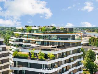 Interesse? Meer informatie op www.SWEVERS.be. - Op de zevende verdieping van een recent gebouw uit 2023 bevindt zich een luxueus en...