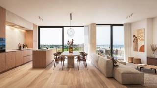 Dit rustig gelegen appartement bevindt zich in de klassevolle nieuwbouwresidentie 'Belmaris', op enkele passen van het strand, de tramhalte en op wandel- en fietsafstand van diverse winkels en eetgelegenheden.<br />Het unieke appartement is praktisch ingedeeld en bestaat uit een inkomhal met ruimte voor vestiaire, woonkamer met open keuken en toegang tot het zongerichte terras, 2 volwaardige slaapkamers, waarvan één met toegang tot het tweede terras, badkamer met dubbel lavabomeubel, inloopdouche en ligbad, apart toilet en berging met aansluiting voor wasmachine.<br />Vanuit de woonkamer en vanop het zonneterras kan men hier genieten van een prachtig zicht op de duinen en op zee!<br />Dit kwalitatief afgewerkt appartement voldoet aan alle hedendaagse normen! Het appartement is energiezuinig en de verwarming wordt voorzien via een warmtepomp (lucht/water) die op afstand kan geregeld worden. Bovendien is het appartement voorzien van zonnepanelen.<br />De koper heeft nog volledige inspraak op de binnenafwerking! <br />Mogelijkheid tot aankoop van een staanplaats, garage of berging in de residentie!<br />Contacteer ons snel om de vele troeven van dit appartement verder te ontdekken!
