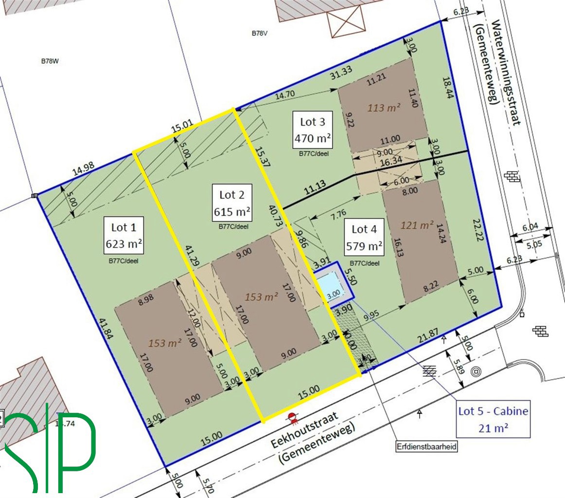 Bouwgrond open bebouwing van 615 m² op groene en rustige locatie (lot 2) - foto 1