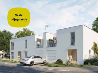 Lot 102 is een gesloten bebouwing op een grondoppervlakte van 203 m² en met een totale bewoonbare oppervlakte van 160 m². Moderne bouwstijl : 2 bouwlagen met plat dak. <strong>GELIJKVLOERS</strong>: inkom, wc, ruime living, open keuken met eiland, ruime garage met berging. Mooie tuin. <strong>EERSTE VERDIEPING</strong>: 1 grote slaapkamer voor de ouders, 2 ruime kinderkamers, ingerichte badkamer met inloopdouche, ligbad, badkamermeubel met dubbele lavabo, aparte wc en technische ruimte. Deze woning heeft aan de slaapkamers van de ouders een groot zonneterras. Deze woning wordt volledig afgewerkt aangeboden met ingerichte keuken en badkamer, bevloering en vloerverwarming. Energieneutrale woning (E -8) dankzij doorgedreven isolatiepakket, ventilatiesysteem D, ruim pakket zonnepanelen en warmtepomp. Dit betekent niet enkel grote besparingen op je energiefactuur, maar ook 5 jaar geen onroerende voorheffing én betere voorwaarden voor je lening. Deze woning wordt gebouwd in een nieuw woonproject in het centrum van Sijsele, meer bepaald naast het woonzorgcentrum De Stek. Rustig gelegen en veel groene ruimte aanwezig. Goeie mobiliteit met winkels, scholen en ontspanningsmogelijkheden vlakbij. Download de brochure op https://durabrik.immo/sijsele-nieuwe-weg. Voor meer informatie bel ons gratis nummer 0800 62 732 of mail info@durabrik.be