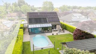 <p><span> </span></p><p><span>Beautiful bright villa with 4 bedrooms on 826m².</span></p><p><span> </span></p><p><span>In a quiet, dead-end street near Saint-Job-in-’t-Goor is located this excellently maintained house from 1994. The house combines a sense of space with exceptional living quality, thanks in part to the abundant light and direct connection to nature. The southwest-oriented garden borders a forest, guaranteeing complete privacy and a permanently green view.</span></p><p><span>D</span></p><p><span> </span></p><p><span> </span></p><p><span> </span></p><p><span>In a cul-de-sac, overlooking greenery, near downtown Saint-Job, you will find this light-filled villa. The house offers the perfect combination of tranquility, space, light and comfort.</span></p><p><span> </span></p><p><span> </span></p><p><span>This beautiful home in Brecht offers an ideal combination of space, luxury and modern comfort. The property boasts a living area of 292 square meters, built on a generous plot of 826 square meters, which offers plenty of opportunities for garden and recreational space.</span></p><p><span> </span></p><p><span>The house has four spacious bedrooms, ideal for a family with children or those who want extra space. The two bathrooms provide comfort and convenience for all family members. With a modern garage completes the practical amenities.</span></p><p><span> </span></p><p><span>The interior is extremely well cared for with a stylish, modern kitchen equipped with built-in appliances and a functional layout. The open living spaces create a pleasant and light-filled living ambiance, with access to the outdoor areas that make this home truly special.</span></p><p><span> </span></p><p><span>The outdoor area is a highlight of this property. It features an impressive covered terrace area with impressive sliding glass doors, keeping you fully connected to nature. A beautiful swimming pool adds a luxurious element to the whole. The garden is carefully landscaped with green shrubs and trees, providing privacy and a natural, peaceful atmosphere.</span></p><p><span> </span></p><p><span>A modern pergola with solar panels completes the green character and adds sustainability to the property. This is a property where you can truly enjoy outdoor living and relaxation in all seasons.</span></p><p><span> </span></p><p><span>This home perfect for those looking for a spacious, modern home in a pleasant environment where quality of life is paramount.</span></p><p><span> </span></p>