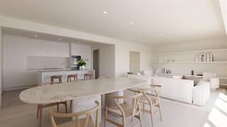 In het hart van Aalst, op slechts enkele meters van de Grote Markt, bevindt zich dit uitzonderlijke luxeappartement van maar liefst 140m². Een unieke combinatie van ruimte, hoogwaardige afwerking en exclusief wooncomfort op een absolute toplocatie, met als absolute blikvanger een bijzonder zonnig terras van 40m².Het appartement verwelkomt u via een ruime inkomhal en beschikt over een royale, lichtrijke leefruimte met aansluitende eetkamer en een hoogwaardige, volledig uitgeruste open keuken. Verder zijn er drie slaapkamers, waaronder twee volwaardige slaapkamers en een masterbedroom. De badkamer is uitgerust met twee wastafels, een ligbad en een toilet. Daarnaast beschikt het appartement over een afzonderlijke douchekamer met wastafel, een apart gastentoilet met wastafel en een praktische berging met aansluitingen voor wasmachine en droogkast.Het zonnige terras van 40m2 dat zuid en zuidwest is georiënteerd vormt een absolute meerwaarde en biedt volop ruimte om in alle comfort te genieten van zonnige dagen, gezellige diners en lange zomeravonden.Ook op het vlak van afwerking laat dit appartement niets te wensen over. Er werd gekozen voor hoogwaardige materialen en een verzorgde afwerking met oog voor detail. Bovendien beschikt het appartement over vier privatieve zonnepanelen met warmtepomp, wat mee bijdraagt aan de energiezuinigheid van de woning, met een bijzonder gunstig EPC-label A en een score van 58.Het gebouw is uitgerust met een lift en combineert modern, energiezuinig wonen met een unieke ligging in het bruisende stadscentrum. Winkels, restaurants, cafés en alle dagelijkse voorzieningen bevinden zich op wandelafstand.Een uitzonderlijke eigendom voor wie op zoek is naar ruimte, comfort en kwaliteit op een van de meest gegeerde locaties van Aalst.