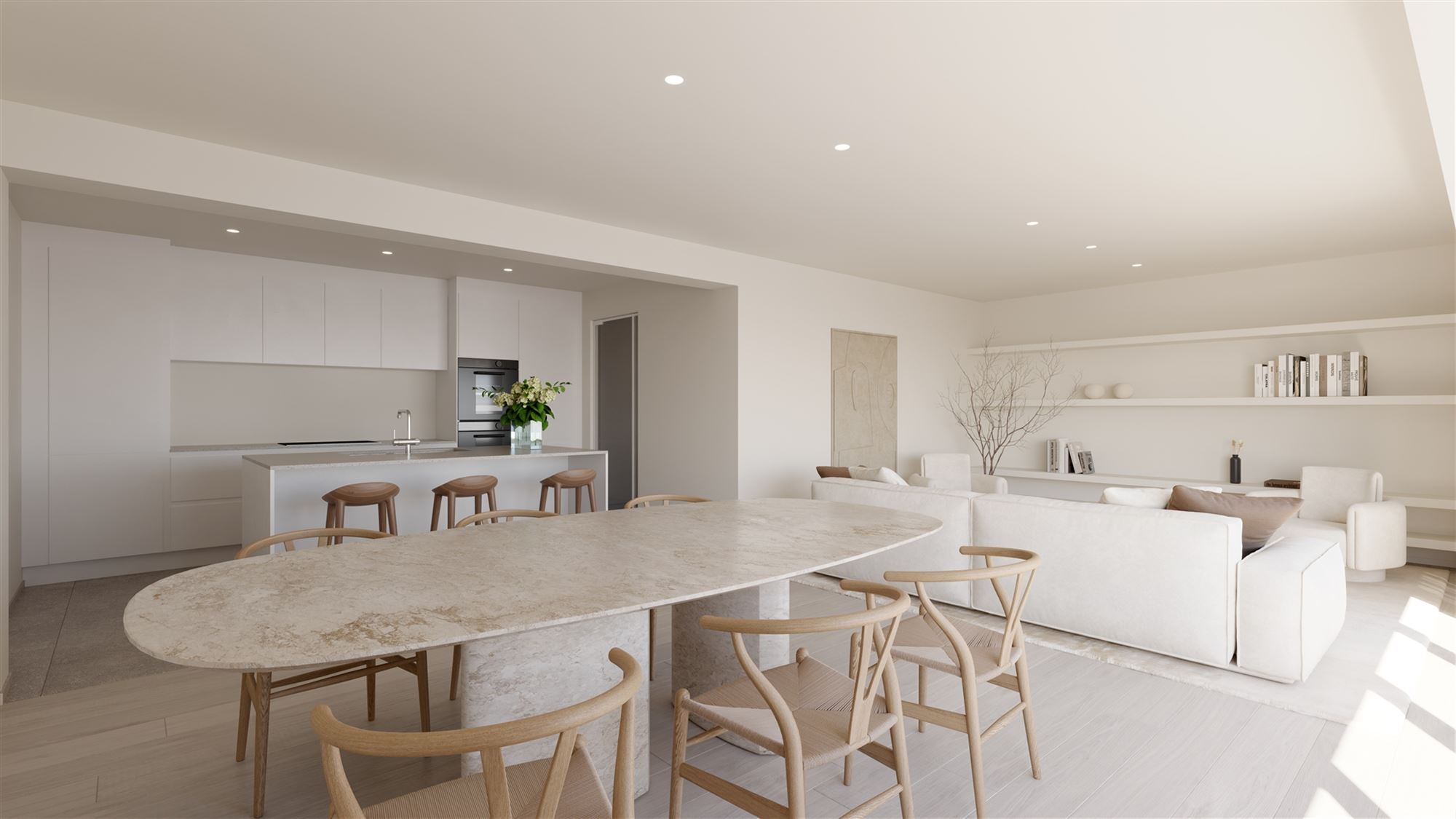 Nieuw luxueus 3 SLK (140m²) appartement met groot ZW terras - foto 1