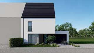 HALFOPEN BEBOUWING IN EEN RUSTIGE EN KINDVRIENDELIJKE BUURTDeze knappe, moderne halfopen woning (150m2) in Zonhoven wordt gerealiseerd door AVL...