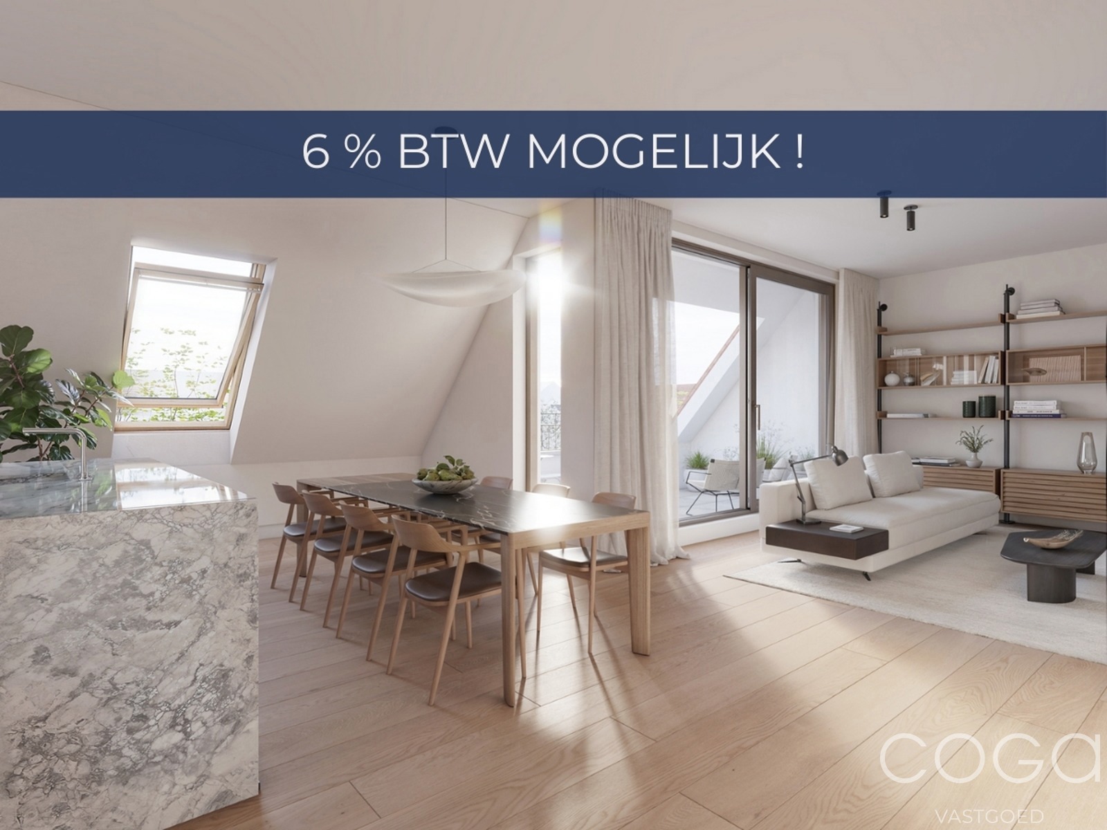 Knap dakappartement met deels overdekt dakterras! - foto 1