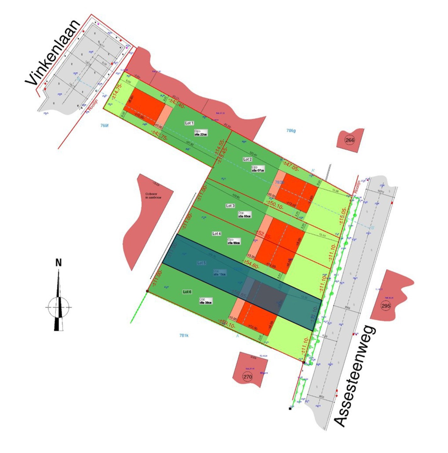 CENTRAAL GELEGEN BOUWGROND VAN +/-6a13ca VOOR HOB - foto 1