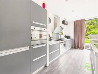 + If you click through to this property on our own website (www.empresaconsult.be), you will find a full 360° impression! +On the transit road between Hasselt and Bokrijk we find this recent family home on a south facing plot of 7a 68ca.Thanks to its central location, all amenities are easily accessible. In the immediate vicinity there is a kindergarten and elementary school, but also the colleges and universities in Diepenbeek are less than 4km away.The train station is less than 2km away and offers a smooth connection towards Leuven and Brussels. The city centers of Hasselt and Genk can be reached in less than 10 minutes by car.The house was built in 2010 which results in a nice EPC label B. With the addition of 14 solar panels the EPC score drops and an A label can be obtained.Recently air conditioners were installed in the living room and the night hall.The house has a partial cellar which provides additional storage space.On the ground floor, the house is entered through the entrance hall from where the guest toilet, the living room, the laundry room and the first bedroom/office are accessible. The beautiful glass door opens into the open living space where there is a cozy sitting area and a beautiful open kitchen. Thanks to the large windows there is a pleasant light and connection to the garden. The kitchen is hyper-equipped and features both a gas stove and an induction stove.The convenient adjacent laundry room offers additional storage and stairs to the basement. The laundry room is also accessible through an exterior door, extra convenient in conjunction with the shower room.Upstairs, three spacious bedrooms and the bathroom can be found. This bathroom was equipped with a bathtub, a convenient walk-in shower, a toilet and a cabinet with double sink. The roof terrace can be reached through the door in the night hall.Outside we find an enclosed garden equipped with an electric gate, a pleasant terrace and a large garage. The southern orientation allows to enjoy the sun at all times of the day.Thanks to the shower room and the bedroom on the ground floor, the house is also very suitable as a multi-generational house.