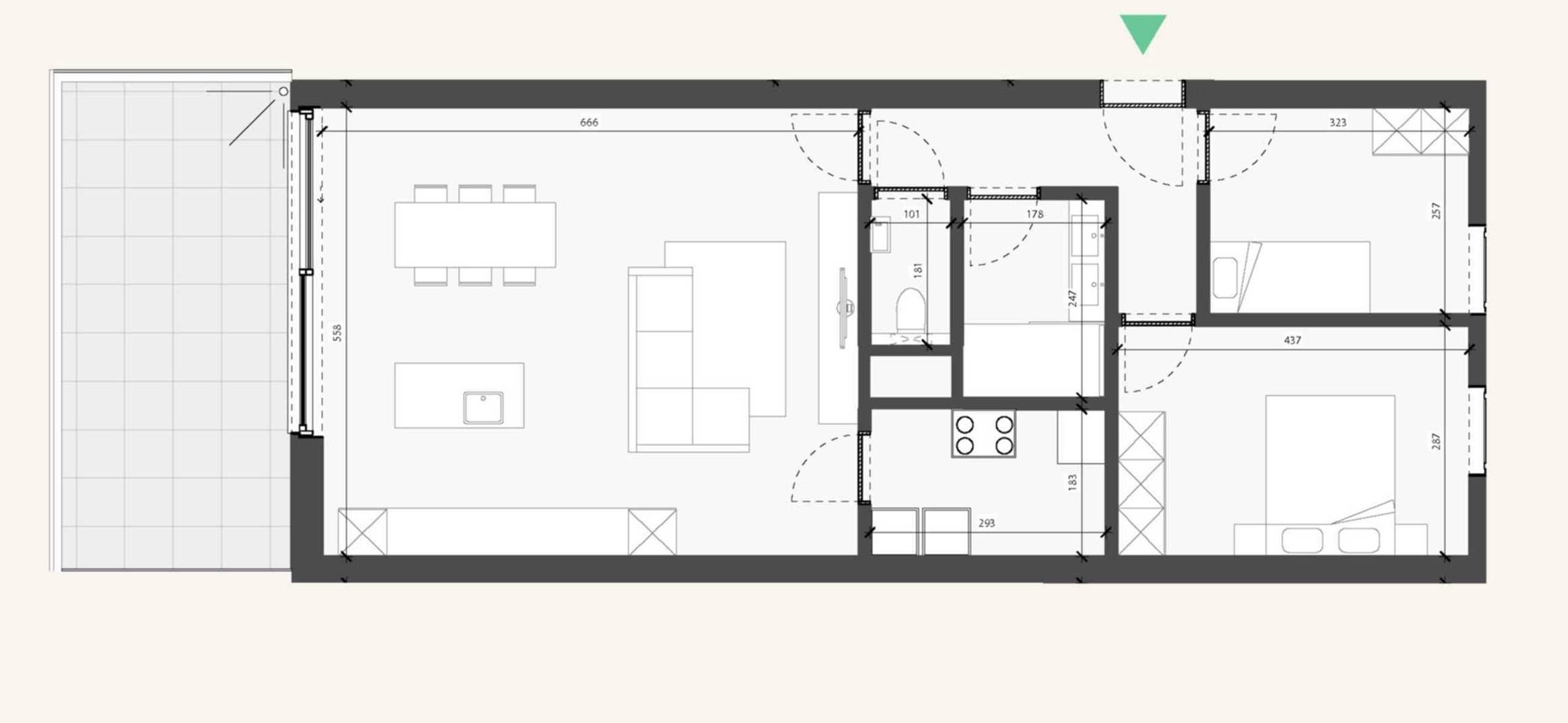 2.4 Appartement op de 2de verdieping met 2 slaapkamers - foto 4