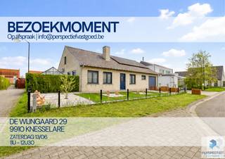 BEZOEKMOMENT ZATERDAG 13/06 VAN 11U TOT 12U30 |Reserveer tijdig uw bezoek! via 050 550 750 of info@perspectiefvastgoed.beKNESSELARE – RICHTPRIJS -...