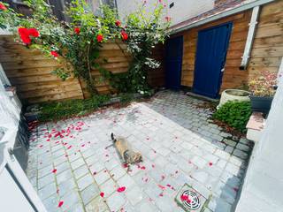 Brugge centrum  in verkeersarme straat, Rustig gelegen toch vlakbij alle winkels en het Zand.<br />UITERST  CHARMANTE WONING met ZONNIGE  STADSPATIO en 2 grote slaapkamers.<br />Inkom, gezellige living  met landelijke Bourgondische natuursteen vloer, mooie schouw en authentiek balkenplafond.<br />Ingerichte keuken met graniet werkblad , ontzettend zonnige stille stadspatio met rozelaar en 2 buitenbergingen.<br />Boven 1 ruime slaapkamer en grote badkamer, trap naar dakverdieping waar 2 é ruime slaapkamer.<br />Pittoresk wonen in rust en charme in hartje Brugge.<br /><br /> 