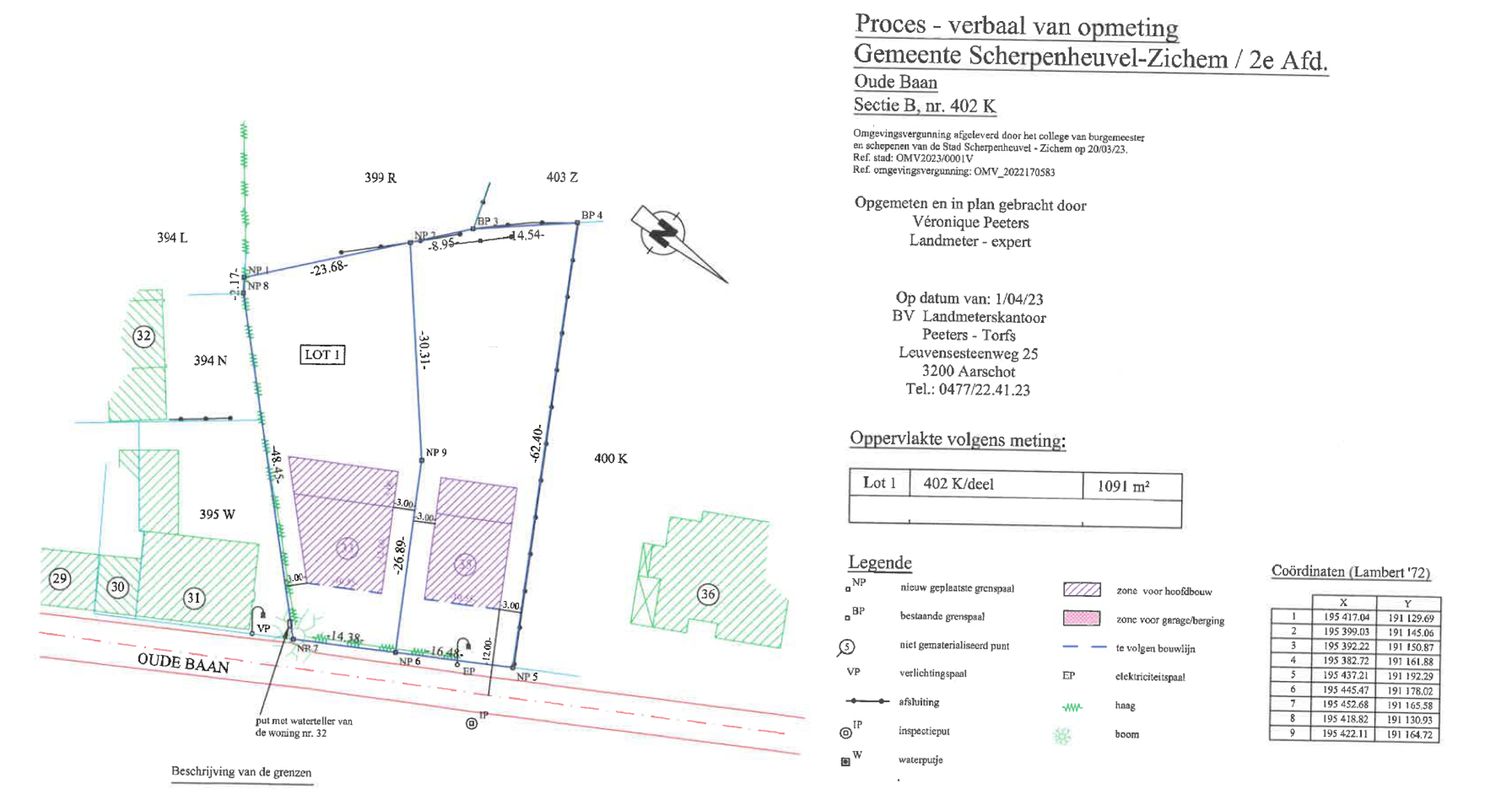 Bouwgrond open bebouwing in Scherpenheuvel-Zichem (1.091 m²) - foto 2