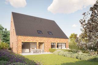 Twee halfopen landelijke nieuwbouwwoningen te koop in een nieuwe verkaveling te Lochristi maar wenst u liever een koppelwoning in een moderne bouwstijl dan kunnen wij dat ook realiseren en luisteren we graag naar uw wensen.<br />Bij deze 2 woningen combineren een authentieke uitstraling met een doordachte indeling en extra troef met de vaste trap naar de ruime zolder.<br />Beide woningen omvatten op het gelijkvloers een inkomhal, een lichtrijke leefruimte met open keuken, een bureauruimte en een apart toilet. Boven zijn er 3 slaapkamers, een badkamer met douche en bad en een apart toilet . Beide woningen hebben een zolder, bereikbaar via een vaste trap, die kan dienen als extra slaapkamer, polyvalente ruimte of opslag. <br />Je kiest zelf: Volledig sleutel-op-de-deur wonen of een wind- &amp; waterdichte woning met afwerkingen volledig naar jouw smaak. <br />Neem vandaag nog contact op voor meer info of een bezoek ter plaatse!