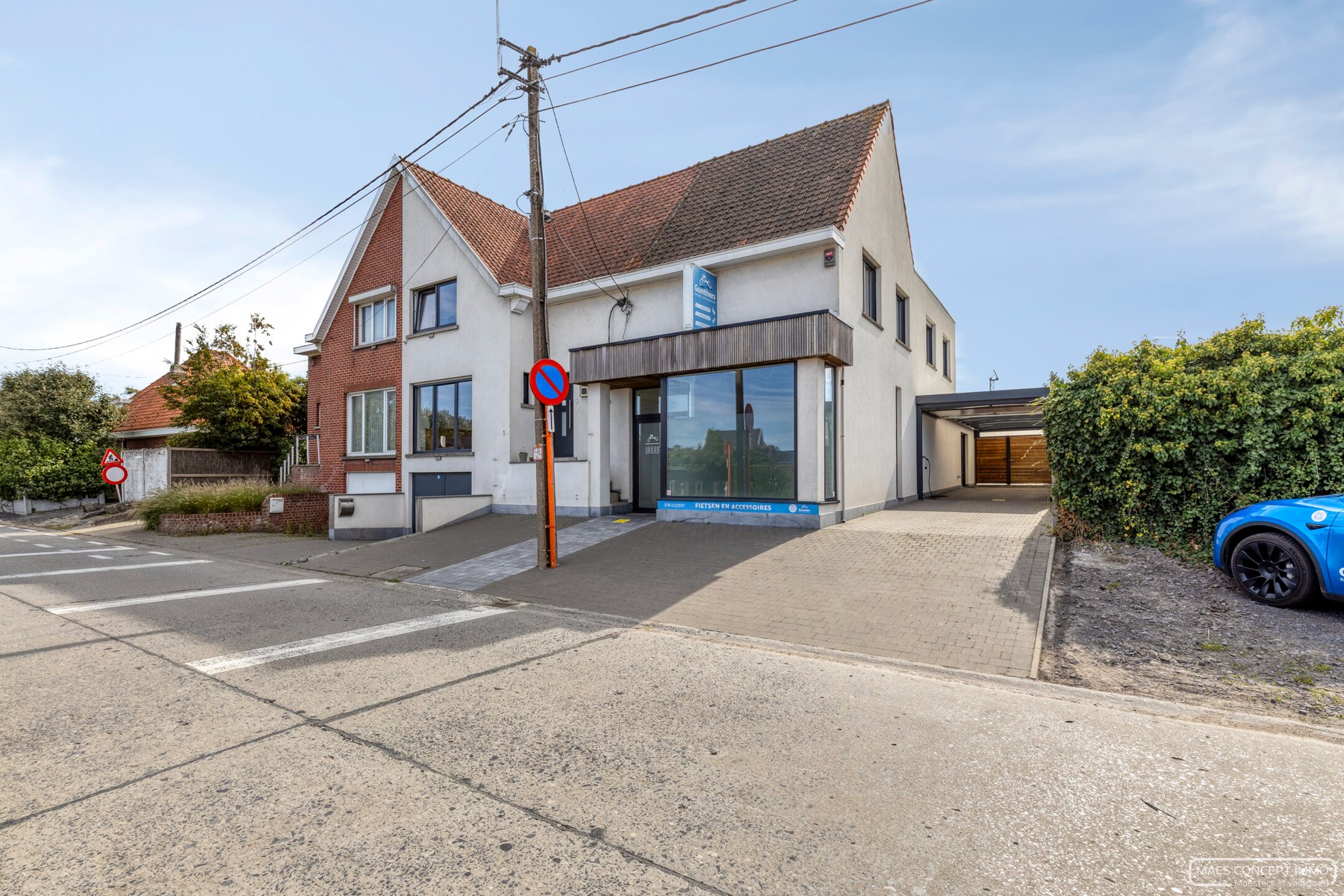 Handelspand met woonst te koop te Waregem op strategische ligging - foto 1