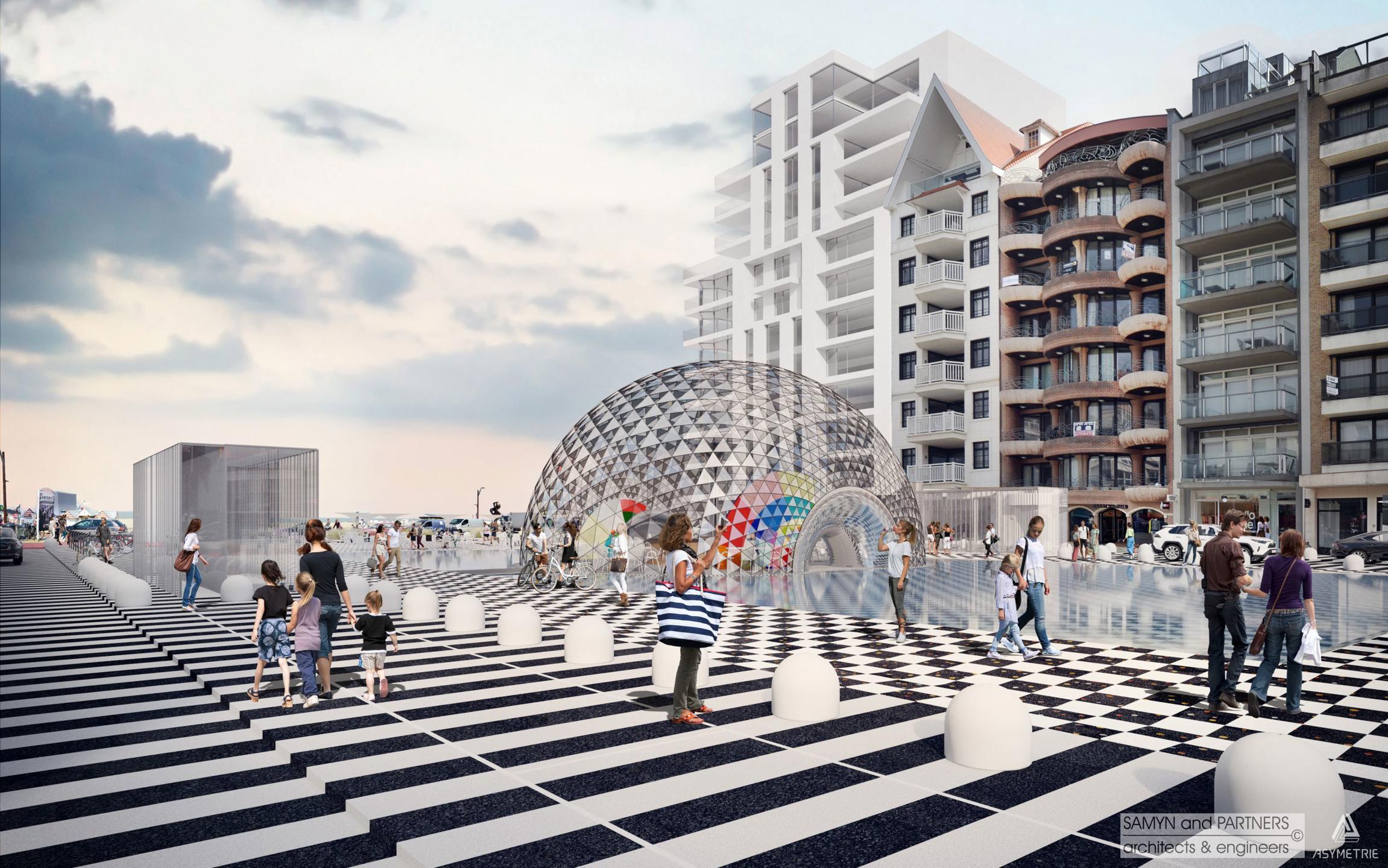 Garage "MATUVU" onder het nieuwe Albertplein te Knokke-Zoute - foto 5