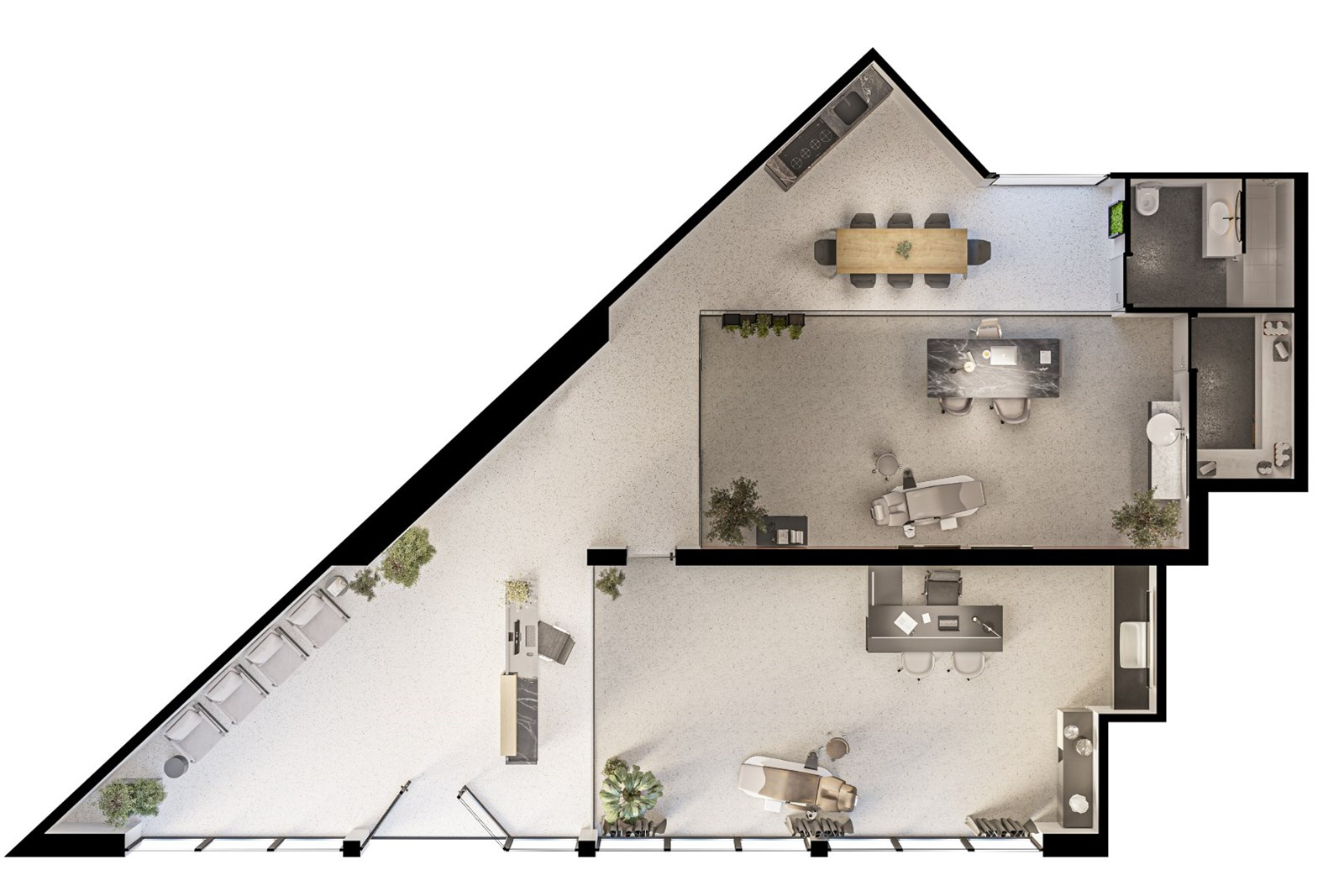 Te koop, casco-handelsruimte (180m²) op een commerciële ligging nabij de N60 te Oudenaarde - photo 3