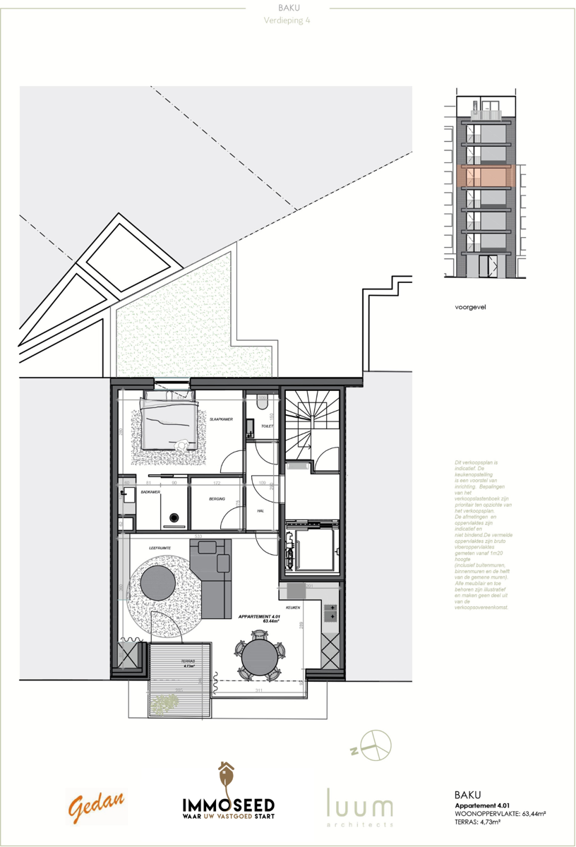 Appartement te koop in Oostende met 1 slaapkamer - foto 2