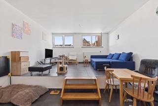 Uitstekende ligging in het hart van Elsene, direct aan het zeer gewilde Fernand Cocq-plein: een licht appartement van ± 92 m², gelegen op de 1e verdieping aan de achterzijde van een klein, onlangs opgesplitst familiegebouw.<br />Enkele van de vele pluspunten: lage lasten, elektrische installatie voldoet aan de voorschriften. EPC: E (normen van 2033 behaald). Raming lasten: 20 €/maand (verzekering, elektriciteit, brandpreventie). Verplichte verhuur moet worden nageleefd. Momenteel verhuurd voor 1.000 €/maand, inclusief kosten.<br />Een comfortabel, licht appartement op een bijzonder gewilde locatie, vlakbij winkels, restaurants, openbaar vervoer en alle voorzieningen van Elsene. Een zeldzaam object op de markt, ideaal zowel voor eigen bewoning als voor een kwaliteitsvolle investering. Ontdek het nu meteen!<br /><br /><span>1e verdieping aan de achterzijde</span> (aandelen 100/1000)<br />
<ul>
<li>Entreehal met apart toilet en berging</li>
<li>Woonkamer met open keuken van ± 40 m²</li>
<li>Slaapgedeelte</li>
<li>Slaapkamer van ± 14 m²</li>
<li>Kantoor van ± 14 m²</li>
<li>Doucheruimte</li>
</ul>