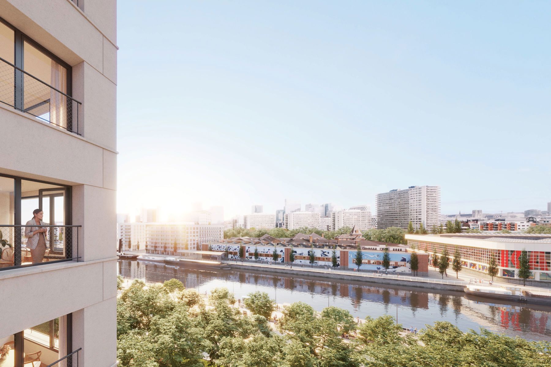 2-slaapkamerappartement met uitzicht op het kanaal - foto 3