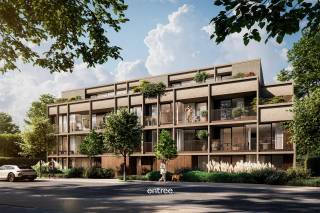 LET OP: deze appartementen hebben een vaste prijs en zijn dus niet onderhevig aan prijsindexeringen, wat een grote troef is!<br />Dit appartement kan gekocht worden aan 6% btw, niet enkel op de constructie, maar ook op de grond (ipv. 12% registratierechten).<br /><br />Het appartement is gelegen in een hoogstaand afgewerkte parkresidentie, bestaande uit 4 bouwlagen (in totaal 12 appartementen), en is gelegen op wandelafstand van Lokeren centrum.<br />De perfect zuidoriëntatie zorgt ervoor dat men een maximale bezonning heeft en een mooi uitzicht op het park van het Verloren Bos.<br /><br />Wat u nodig heeft van winkels ... is binnen handbereik.<br /><br />Het appartement beschikt over 89,34 m² (excl. 9,05 m² terras).<br />Het terras heeft een perfecte zuid tot zuidwest oriëntatie. <br />De groten glaspartijen, het vrije uitzicht en de open leefruimte maken dit des te meer tot een oase van rust.<br /><br />Het appartement beschikt over privatieve zonnepanelen, vloerverwarming die tevens ook kan koelen in de zomer, een geothermische warmtepomp met diepte boringen, een maatkeuken, etc. en dit zijn slechts enkele positieve troeven van dit appartement....<br /><br />Daar we naar een E-peil van 20 gaan, kan een kandidaat-koper voor de eerste 5 jaren vrijgesteld worden van het betalen van het Kadastraal Inkomen (KI) van zijn/haar appartement.<br /><br />Een kelderberging op het gelijkvloers kan bijgekocht worden, evenals een autostaanplaats.<br /><br />De fiets kan men parkeren in de gemeenschappelijk, afgesloten fietsenberging.<br /><br />De bereikbaarheid is TOP door onder meer de ligging tov. het centrum van Lokeren (slechts 2 straten van de markt en te voet op 700 m), voor pendelaars op 400 m van het treinstation en op enkele honderden meters van een busknooppunt, ... <br /><br />Indien u meer info wenst of een bezoek ter plaatse, aarzel dan niet en neem gerust contact op met Pieterjan Windey op pw@entree.be of gsm 0472 80 20 65<br />