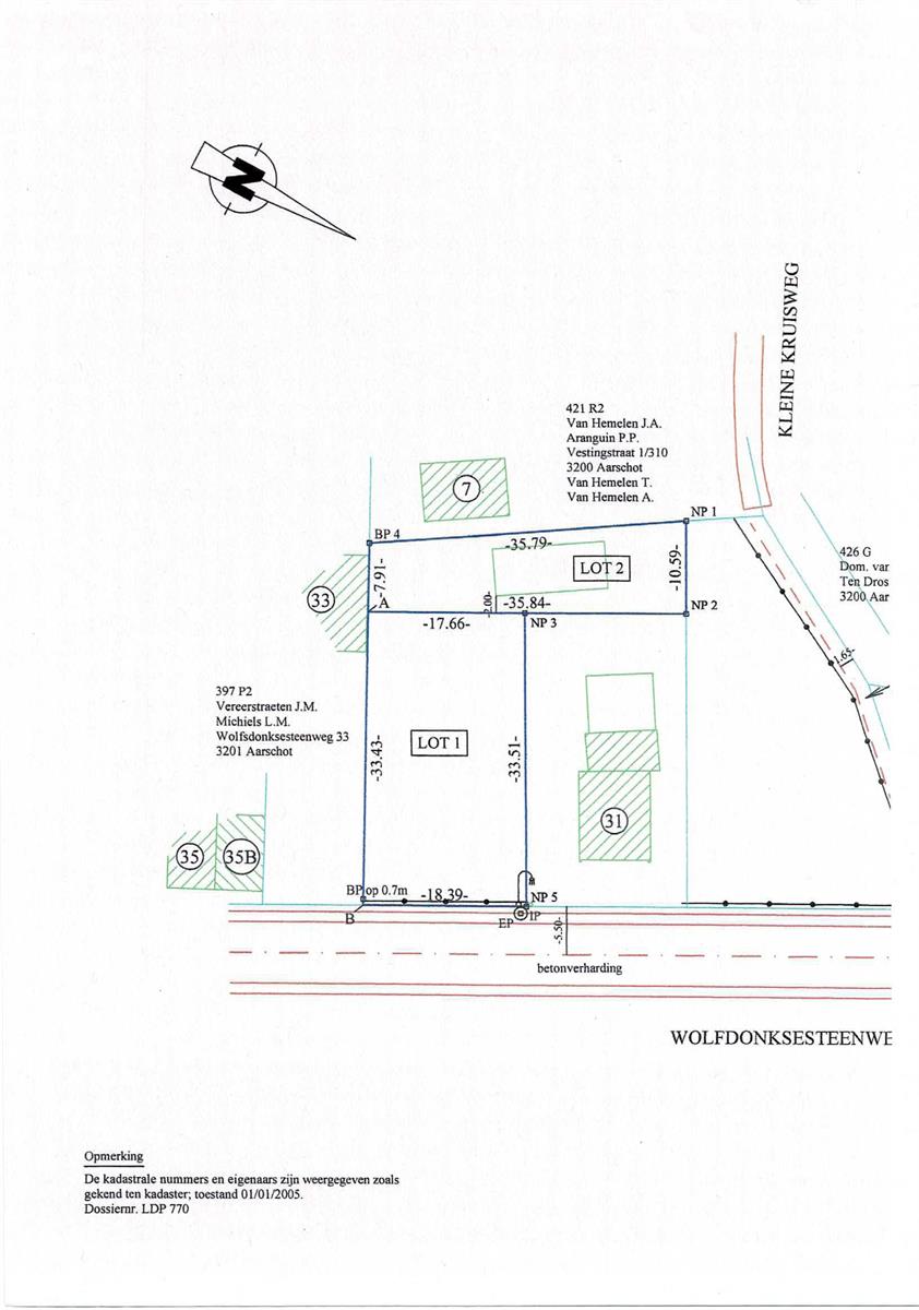  Mooi recht perceel van 6 are 03 ca voor vrijstaande woning in Langdorp te koop! - foto 1