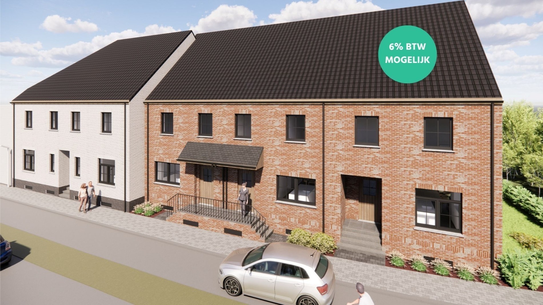 Nieuwbouwproject van vijf kwaliteitsvolle woningen met moderne technieken in Kuurne - foto 1