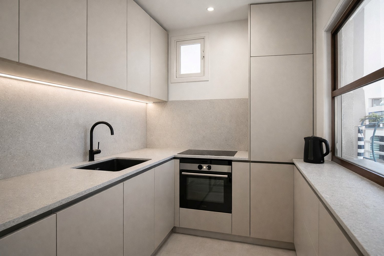 Gemeubeld appartement met één slpk en lateraal zeezicht. - foto 3