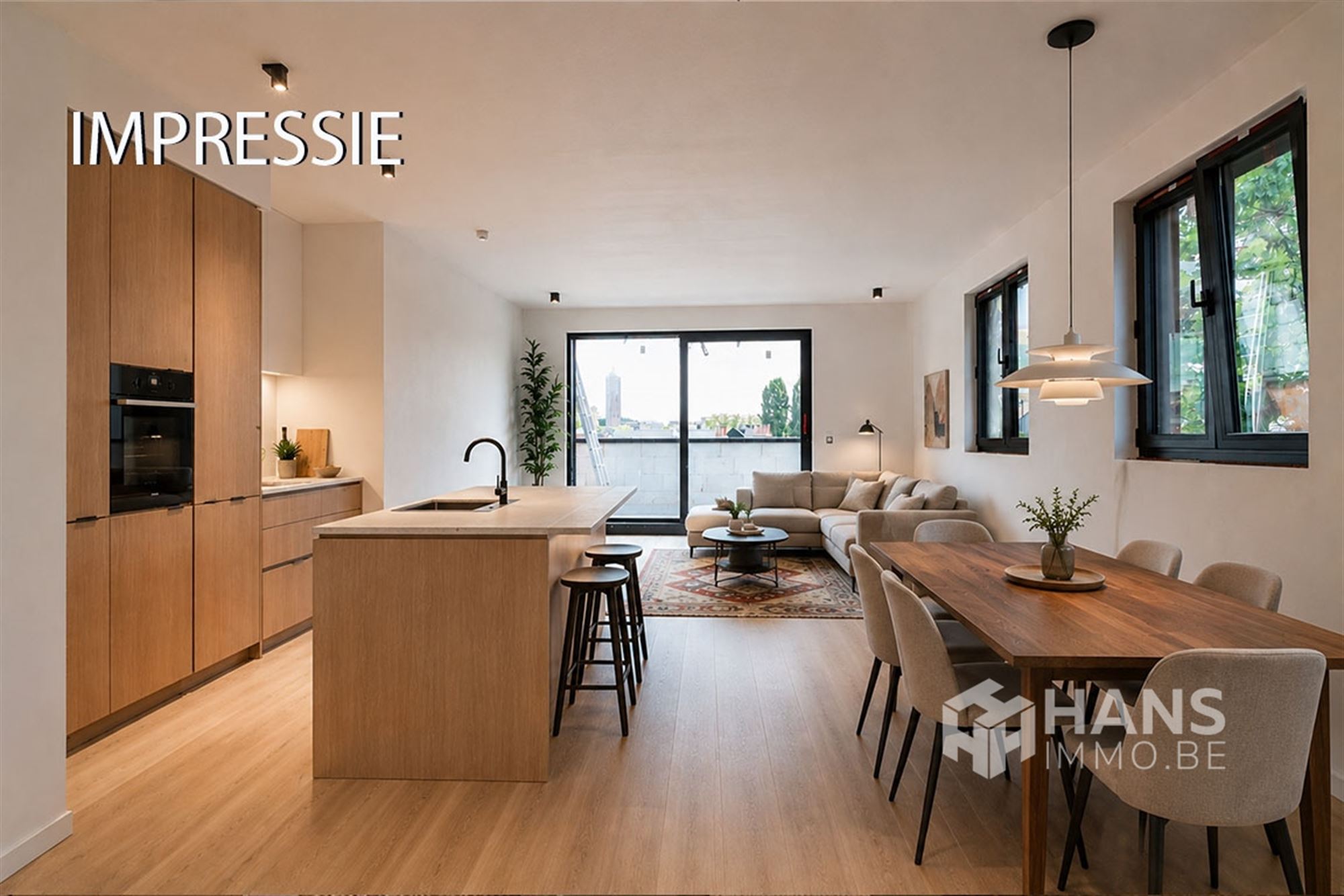 Nieuwbouwappartement (84 m²) met 2 slaapkamers en zuid-georiënteerd terras (6 m²) in Antwerpen (2020) - foto 2