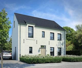 Prachtige landelijke woning nog te bouwen in Glabbeek op de Tiensesteenweg (ts nr 158 en 160) op een ruime bouwgrond  van 1078 m2 .De charmante...