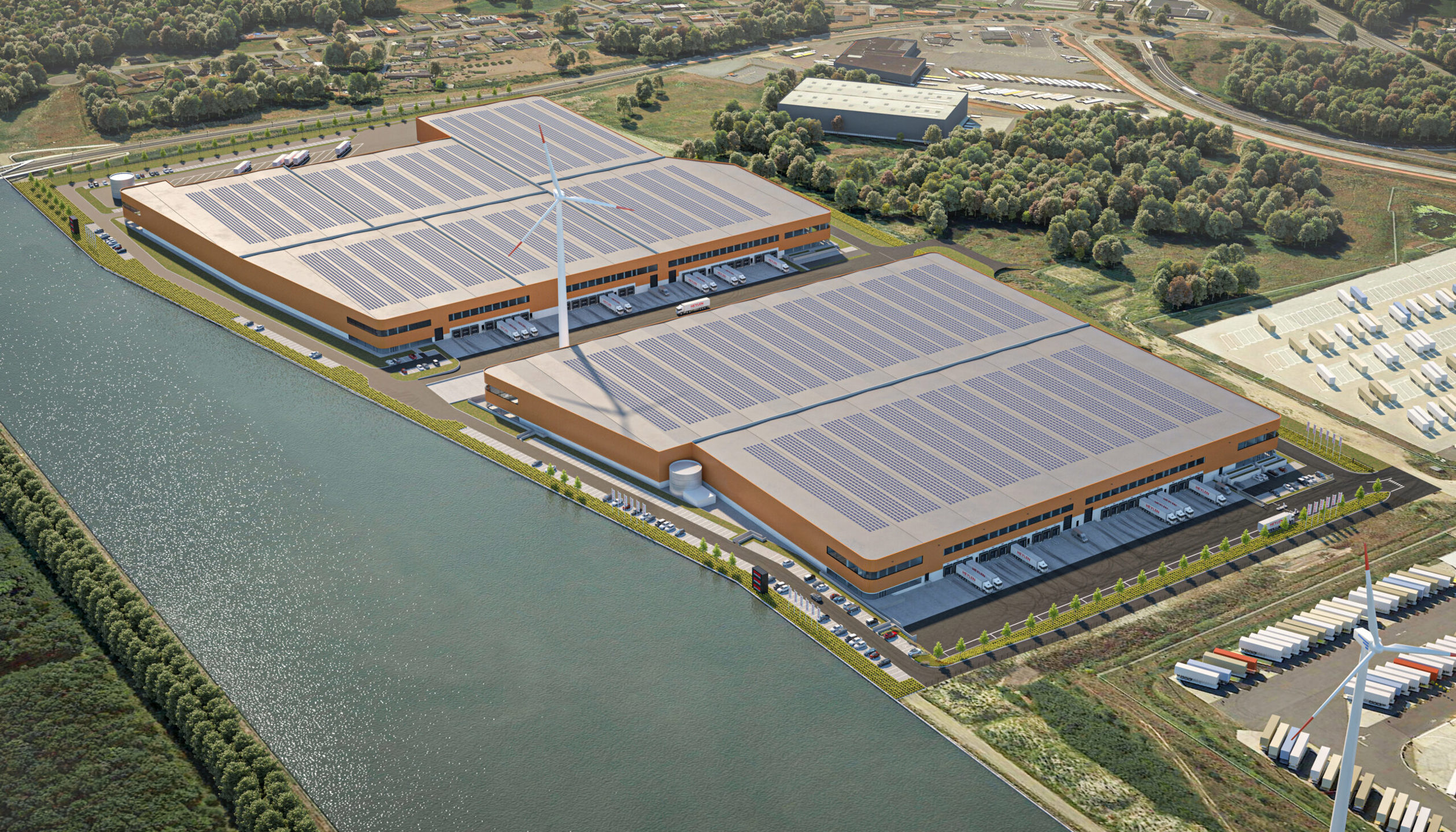 Magazijn Unit 2B - 11.921m² met mezzanine 2.892m² gelegen tussen het Albertkanaal en de E313 - foto 2