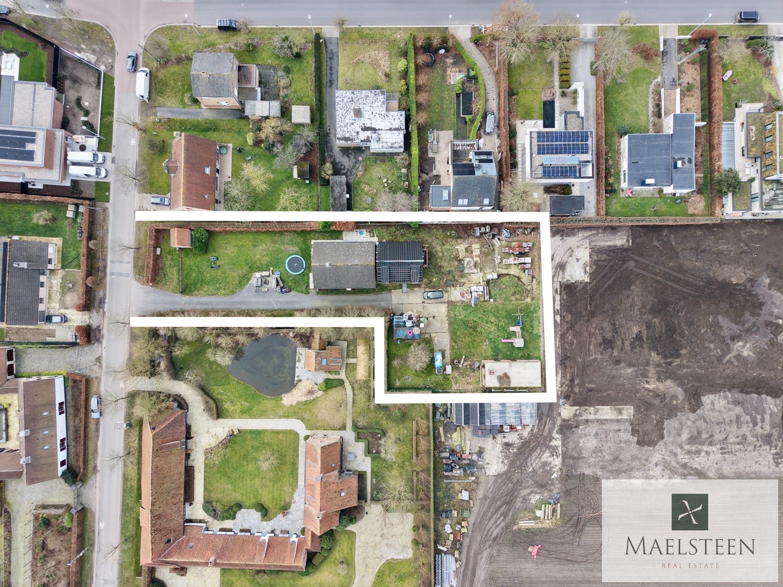 Terrein van 2.168 m² met vergund plan te Sint-Andries - foto 3