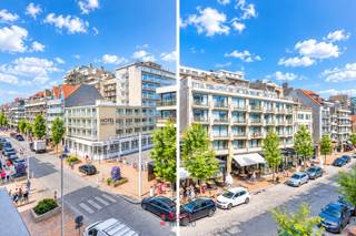 Deze topper van maar eventjes 103m² heeft zowel vooraan kant winkelstraat als aan de zuidgerichte achterkant een leuk terras. De ultra grote woonruimte is uiteraard een grote troef voor dit mooie pand. Daarnaast is de keuken compleet ingericht met aanhorige, grote berging. De badkamer is voorzien van zowel bad als inloopdouche én dubbele wastafel. Afzonderlijk toilet op de gang. Achteraan bevinden zich de 2 volwaardige slaapkamers mét toegang tot het terras.<br />U heeft de mogelijkheid om op een boogscheut een garage aan te kopen onder de Zeedijk mits supplement. Meubels incluis. EPC-waarde: 67 (Label A).<br />