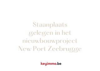 Staanplaats te koop gelegen in de residentie New Port te Zeebrugge. De staanplaats bevindt zich op de -2...