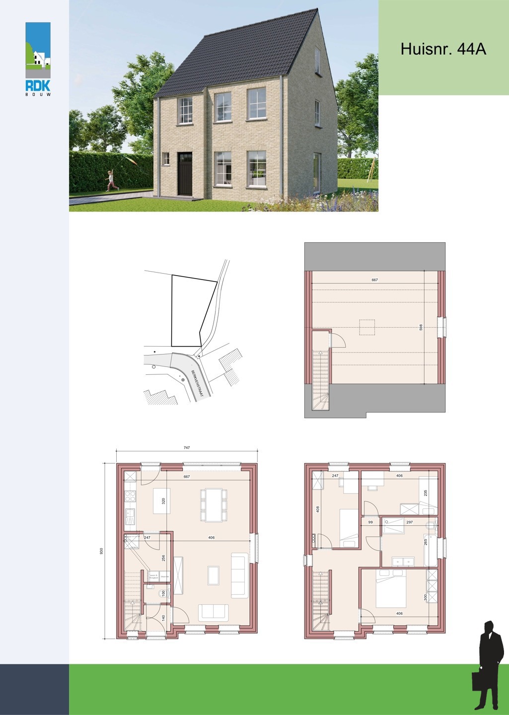 Nieuwbouwwoning met 3 slpk. op perceel van ca. 605m² - foto 4