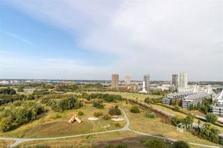 <p><span>Studio (43 m²) met west-georiënteerd terras (11 m²) in Antwerpen (2018).</span></p><p><span> </span></p><p><span>In deze lichtrijke studio woon je aan de rand van de stad met een prachtig, open zicht op de Konijnenwei en het Vlinderpaleis. De ligging is ideaal voor wie zich vlot wil verplaatsen met de auto, de fiets of het openbaar vervoer. Het bruisende Zuid, de Scheldekaaien en de gezellige Markgravebuurt bevinden zich allemaal op korte afstand.</span></p><p><span> </span></p><p><span>Het studio-appartement situeert zich op de zeventiende verdieping, wat garant staat voor een uniek en panoramisch uitzicht over de stad en de omgeving. Het ruime, west-georiënteerde terras van maar liefst 11 m² vormt een absolute troef: hier geniet je in alle rust van de avondzon en het weidse uitzicht.</span></p><p><span> </span></p><p><span>Via de aparte inkomhal kom je binnen in de studio. De lichtrijke leefruimte met slaaphoek (22 m²) biedt voldoende plaats om een gezellige woon- en slaapzone te creëren. Aansluitend bevindt zich de aparte keuken (5 m²), voorzien van de nodige basisuitrusting. De badkamer (4 m²) is uitgerust met een ligbad/douche, lavabomeubel en toilet.</span></p><p><span> </span></p><p><span>Tot slot beschikt de studio over een privatieve kelderberging en staat er een gemeenschappelijke fietsenstalling ter beschikking.</span></p><p><span> </span></p><p><span>Compact wonen, maar groots genieten van het uitzicht? Deze studio op de zeventiende verdieping combineert een uitstekende ligging met een terras waar je elke avond opnieuw van de zonsondergang geniet.</span></p><p><span> </span></p><p><span>Bewoonbare opp 43 m² – ref.: bruto vloeropp. Voor meer info of een gratis schatting surf naar </span><span><span>www.hansimmo.be</span></span></p><p><span> </span></p>