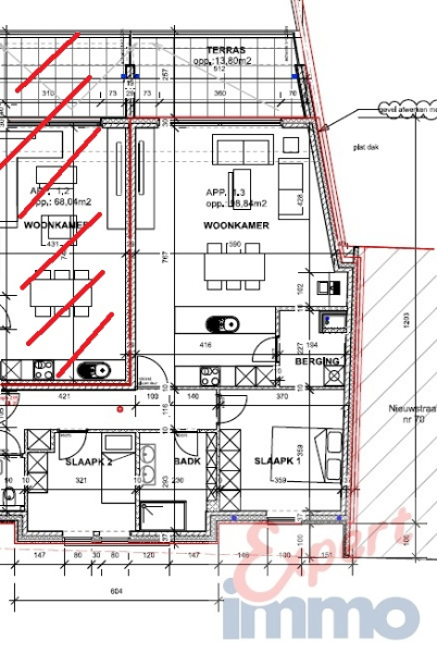1ste verdieping stijlvol appartement (2 slpk) met garage in Residentie Monique, Desselgem, TE HUUR via EXPERT-IMMO - photo 5