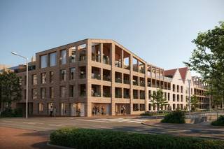 This apartment is part of the new construction project 'De Kaai' in Veurne.<br /><br />The view of the Veurne marina, the modern architecture, and the 1700 m² communal inner courtyard are the strengths of this residence. This outdoor space has been landscaped with greenery and color, as well as a garden pavilion with an outdoor kitchen.<br /><br />The apartments are equipped with energy-efficient heating, hot water, and ventilation systems that meet EPB standards and ensure a low E-level. Thanks to a geothermal heat pump and underfloor heating, you also benefit from environmentally friendly, even, and comfortable warmth with lower energy costs.<br /><br />The apartment is located on the first floor.<br /><br />Possibility to purchase a parking space, closed garage, and/or basement storage in the underground complex.<br /><br />Apartment: 127 m²<br />Terrace: 19.3 m²