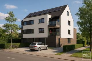 Wonen in alle rust, met alles binnen handbereik?<br />In het landelijke Idegem te Driesstraat 41, deelgemeente van Geraardsbergen, verrijst een kleinschalig en stijlvol nieuwbouwproject op een steenworp van het centrum. Je vindt er alles wat je nodig hebt op wandelafstand: een bakker, slager, school en het treinstation.<br /><br />Het project omvat zes appartementen met één of meerdere terrassen, afgewerkt met oog voor kwaliteit en duurzaamheid. Er is ook telkens een berging en een garage met automatische poort en aansluiting voor een laadpaal per appartement, verplicht apart mee aan te kopen Daarnaast zijn er ook nog twee extra parkeerplaatsen voorzien.<br /><br />Indeling duplex: inkomhal, toilet, leefruimte, open keuken, terras voorzijde, nachthal, berging, slaapkamer, doucheruimte, terras achterzijde; verdieping: nachthal, badkamer, slaapkamer, bureau<br /><br />Comfort en energiezuinigheid staan voorop. De appartementen worden voorzien van privatieve zonnepanelen, verwarmd met een efficiënte warmtepomp en gebouwd volgens de strengste normen voor thermische én akoestische isolatie.<br /><br />Wil je graag meer weten of een bezoek inplannen? Neem gerust contact op of bekijk de documenten op www.vizitvastgoed.be.<br /><br />VCRO: Wg/Gvkr/Vg/Gvv/Gmo - G-score: onbekend, P-score: A.