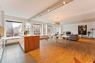 Dit stijlvolle appartement biedt een ideale combinatie van comfort en investering. Gelegen op een toplocatie, heb je een prachtig uitzicht op de Opera, het vernieuwde Operaplein en de Antwerp Tower, met winkels, restaurants en openbaar vervoer op loopafstand.<br /><br />De ruime woonkamer met hoge plafonds en houten vloeren biedt veel natuurlijk licht en een open, moderne sfeer. De volledig uitgeruste keuken beschikt over een kookeiland, inductiekookplaat, oven, vaatwasser en ingebouwde koelkast. De loft-slaapkamer is discreet gescheiden en heeft een verborgen dressing.<br /><br />De recent gerenoveerde badkamer heeft een ligbad, wastafel, toilet en ruimte voor wasmachine en droger. Het appartement is bereikbaar via een beveiligde deur en heeft dubbele beglazing voor extra comfort.<br /><br />Met de Meir en Rooseveltplaats om de hoek, is dit appartement de perfecte keuze voor wie het stadsleven wil ervaren.<br /><br />EPC : 176 kWh/m² - Vg - Wg - Gmo - Gvkr - Gvv