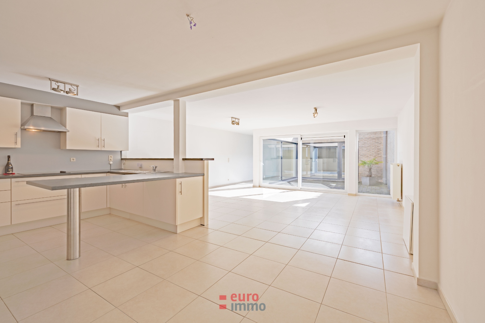 Zeer ruim en lichtrijk appartement met patio en stadskoer in hartje Nieuwpoort - foto 1