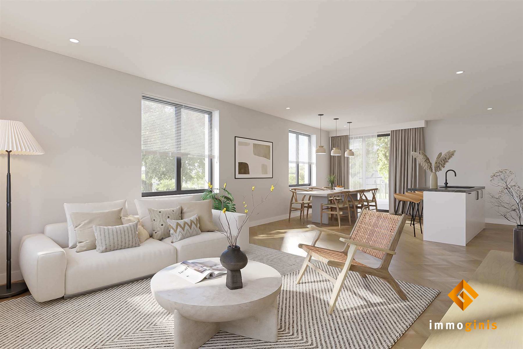 Eerste verdieping: appartement met 2 slaapkamers en ruim overdekt terras. - foto 4